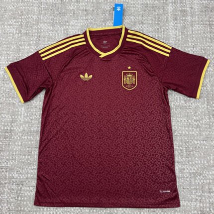 2026-2027 Spain 2nd Away Dark Red Soccer Jersey AAA