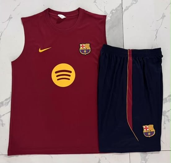 c03769f0-8f96-45f9-bd23-898bc777ce4b 2026-27 Barcelona Red Vest Soccer Uniform - Image 1