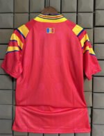 Retro Version1996 Romania Home Red Thailand  Soccer Jersey AAA - Image 2