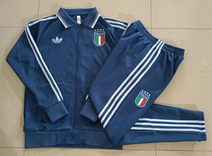 26-27 Italy Blue Thailand Soccer Jacket Uniform