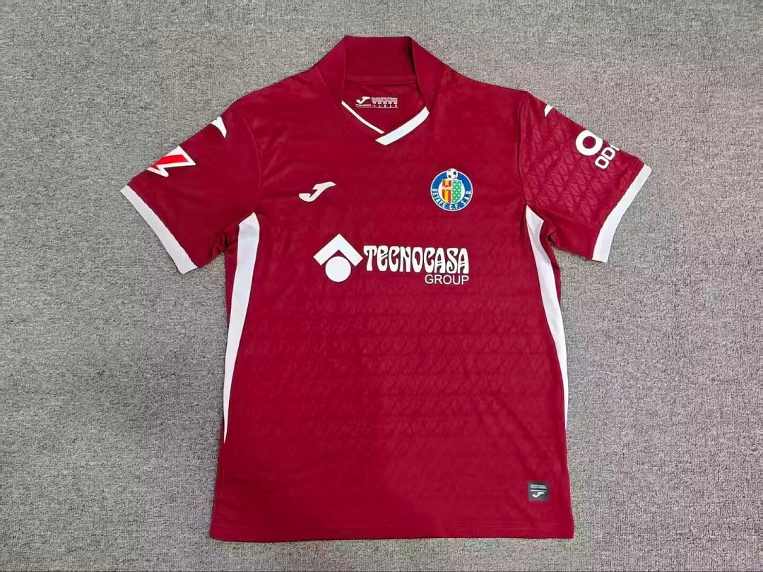 c5f61d6e 26-27 Getafe Away Red Thailand Soccer Jersey AAA - Image 1