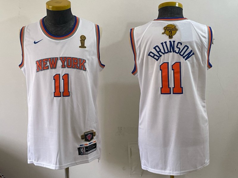 c61b16bc Champion Edition 2026 NBA New York Knicks White #11 Jersey - Image 1