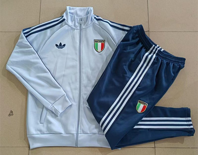 c721d53e 26-27 Italy Blue Thailand Soccer Jacket Uniform - Image 1