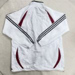 26-27 Belgium Grey White Windbreaker  Soccer Jacket - Image 2