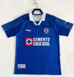 Retro Version 2000-20001 Cruz Azul Home Blue Thailand  Soccer Jersey AAA