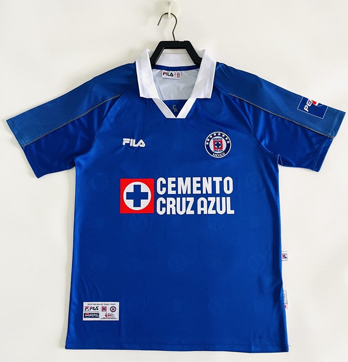 c9e5704b Retro Version 2000-20001 Cruz Azul Home Blue Thailand Soccer Jersey AAA - Image 1