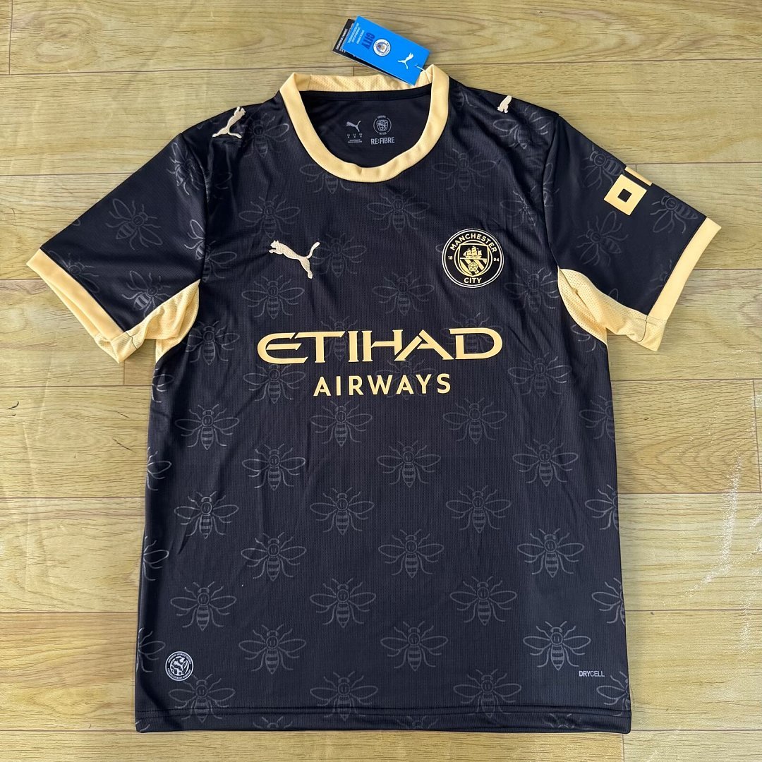 ca1342b2 (S-4XL) 2026-2027 Manchester City Third Away Black Soccer Jersey AAA - Image 1