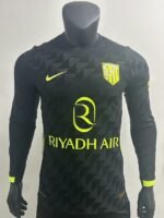 Player version 2026-2027 Atletico Madrid Away Black  Long sleeves Soccer Jersey AAA
