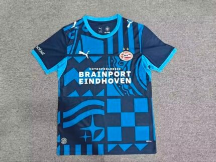2026-27  Eindhoven Third Away Blue Soccer Uniform
