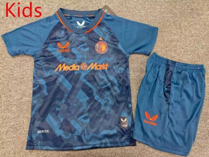 26-27 Feyenoord 2nd Away Blue Kids/Youth Soccer Uniform