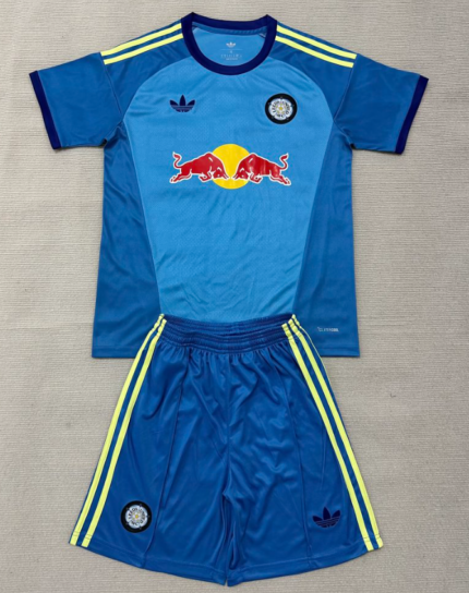 26-27 Leeds United Goalkeeper Blue Soccer Uniform