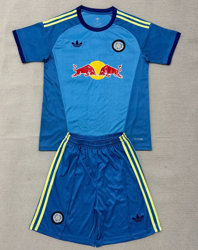 cdb9a6df-1e07-4a39-9f0a-8cbe525df328 26-27 Leeds United Goalkeeper Blue Soccer Uniform - Image 1