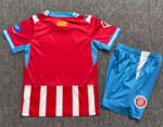 2026-27 Gerona  Home Red White  kids/youth Soccer uniform - Image 2