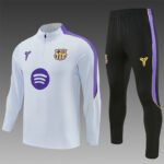 2026-27 Barcelona Light Grey Soccer Tracksuit Uniform