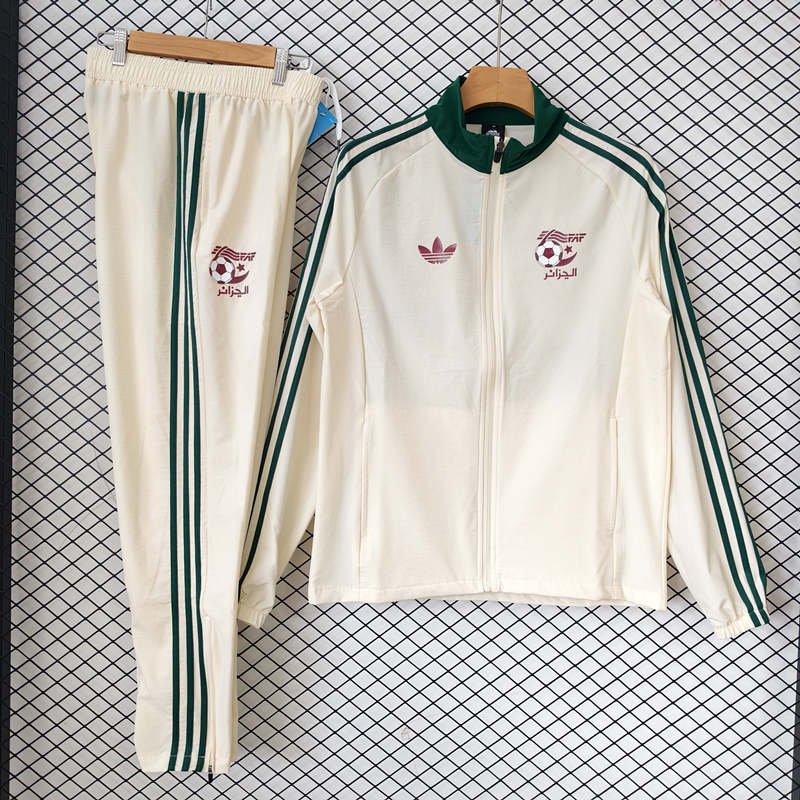 d5ecb4f3 2026 Algeria Light Yellow Windbreaker Soccer Jacket uniform - Image 1