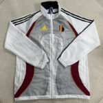 26-27 Belgium Grey White Windbreaker  Soccer Jacket