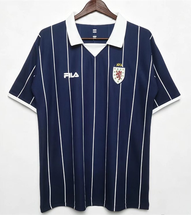 d87e049a Retro Version 2002 Scotland Home Blue Soccer Jersey AAA - Image 1