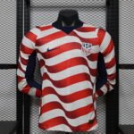 Player Version 2026-2027 USA Home Red  Long sleeves Soccer Jersey AAA