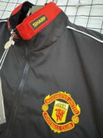 Retro version 96-97 Manchester United Black Red Windbreaker  Soccer Jacket - Image 2