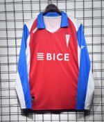 2026-2027 Universidad Católica Away Red Blue Long sleeves Soccer Jersey AAA