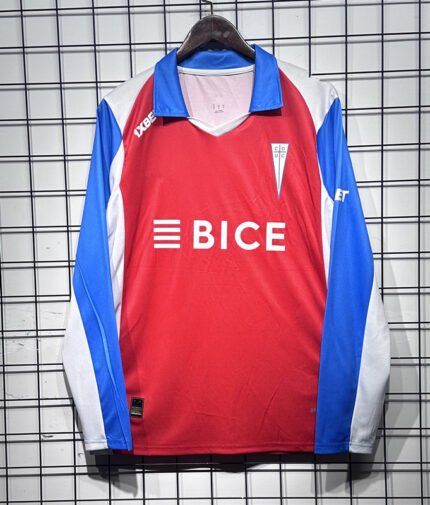 2026-2027 Universidad Católica Away Red Blue Long sleeves Soccer Jersey AAA