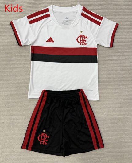 2026-2027 Flamengo Away White kids/youth  Soccer uniform