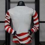 Player Version 2026-2027 USA Home Red  Long sleeves Soccer Jersey AAA - Image 2