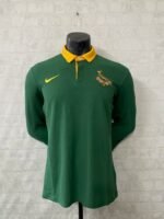 2026-2027  South Africa Home Green Rugby Long sleeves Jersey