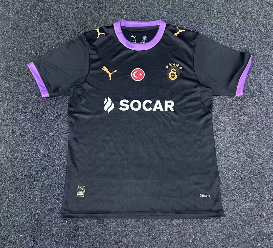 e382aed4 26-27 Galatasaray Third Away Black Soccer Jersey AAA - Image 1