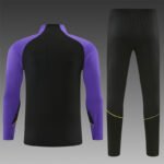 2026-27 Barcelona Black Purple Soccer Tracksuit Uniform - Image 2
