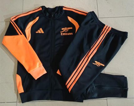 26-27 Arsenal Black Thailand Soccer Jacket Uniform