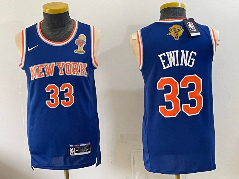eae8aaf0 Champion Edition 2026 NBA New York Knicks Blue #33 Jersey - Image 1