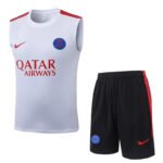 2026-27  Paris White Vest Soccer Uniform