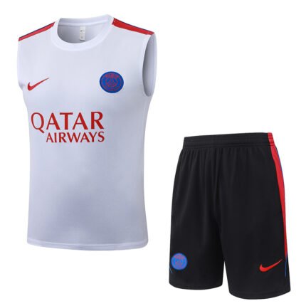 2026-27  Paris White Vest Soccer Uniform