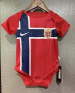 2026-2027 Norway Home Red Baby Soccer Uniform