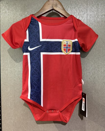 2026-2027 Norway Home Red Baby Soccer Uniform