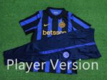 Player version 2026-27 Inter Milan Home Black Blue Soccer Uniform