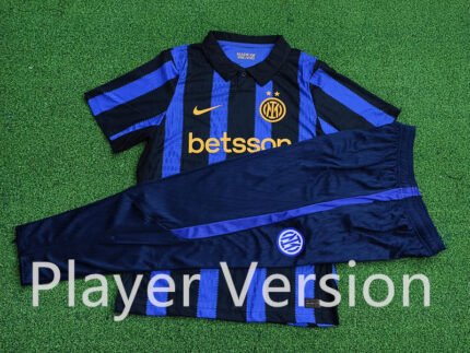 Player version 2026-27 Inter Milan Home Black Blue Soccer Uniform
