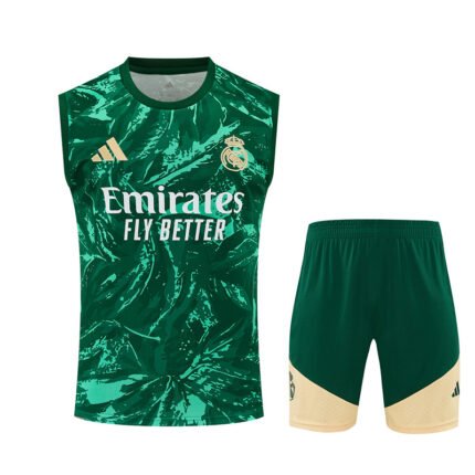 2026-27 Real Madrid Camouflage Green Vest Soccer Uniform