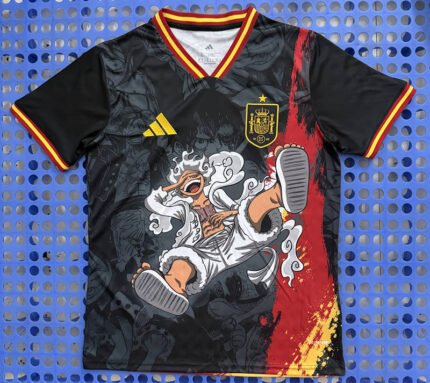 2026-2027 One Piece Luffy Themed Edition Spain Black Soccer Jersey AAA