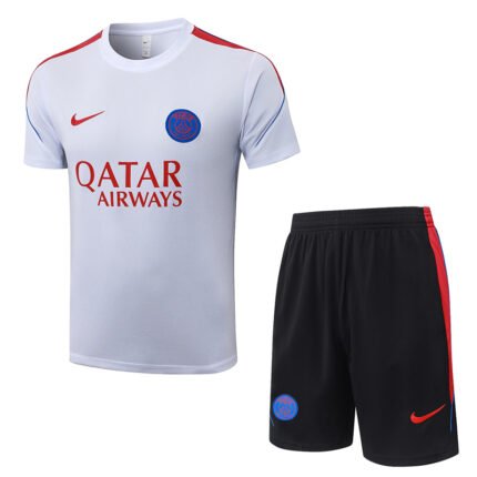 2026-27  Paris White Short Soccer Uniform