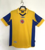 Retro version 2003-2005 Colombia Home Yellow Soccer Jersey AAA