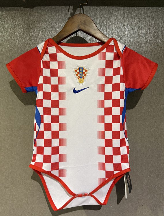 f29a1fe9 2026-2027 Croatia Home Red White Baby Soccer Uniform - Image 1