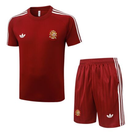 2026-27 Spain Red Short Soccer Uniform