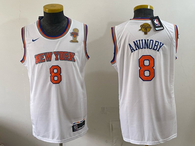 f3a816e0 Champion Edition 2026 NBA New York Knicks White #8 Jersey - Image 1