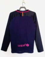 Retro Version 16-17  Barcelona Away Purple Long sleeves Soccer Jersey AAA - Image 2