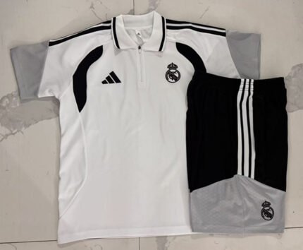 2026-2027 Real Madrid White Polo Soccer Uniform