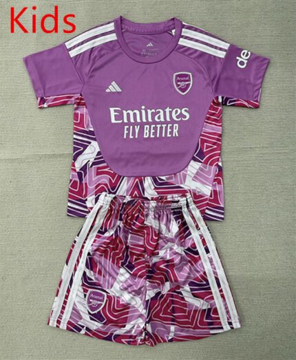 2026-2027 Arsenal Goalkeeper Purple kids/youth  Soccer uniform