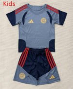 2026-2027  Bayern Munich Light Grey kids/youth  Soccer uniform