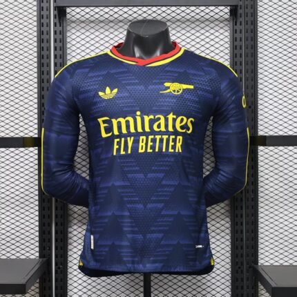 Player version 26-27 Arsenal Away Blue Long-sleeved Soccer Jersey AAA